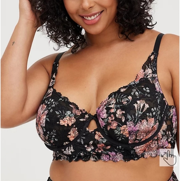Torrid Unlined Longline Underwire Bralette, Size 3 - Picture 2 of 7